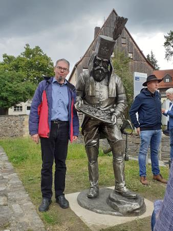 Glücklicher Bergmann am Schüppchenberg Glücklicher Bergmann am Schüppchenberg, Wasserturmstraße Ecke Bergasse, Freiberg