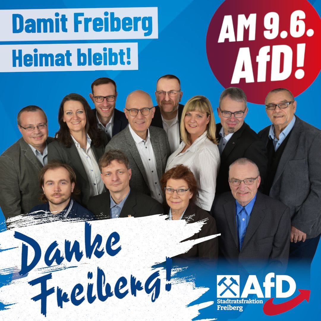 Grafik "Danke Freiberg" von Andreas Krause
